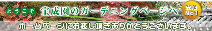 ようこそ和風庭園専門のガーデニング施工会社宝成園へ